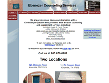 Tablet Screenshot of ebenezercounseling.com